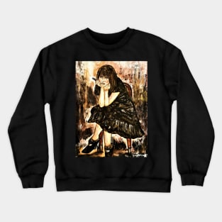 Smoking in the kitchen Crewneck Sweatshirt